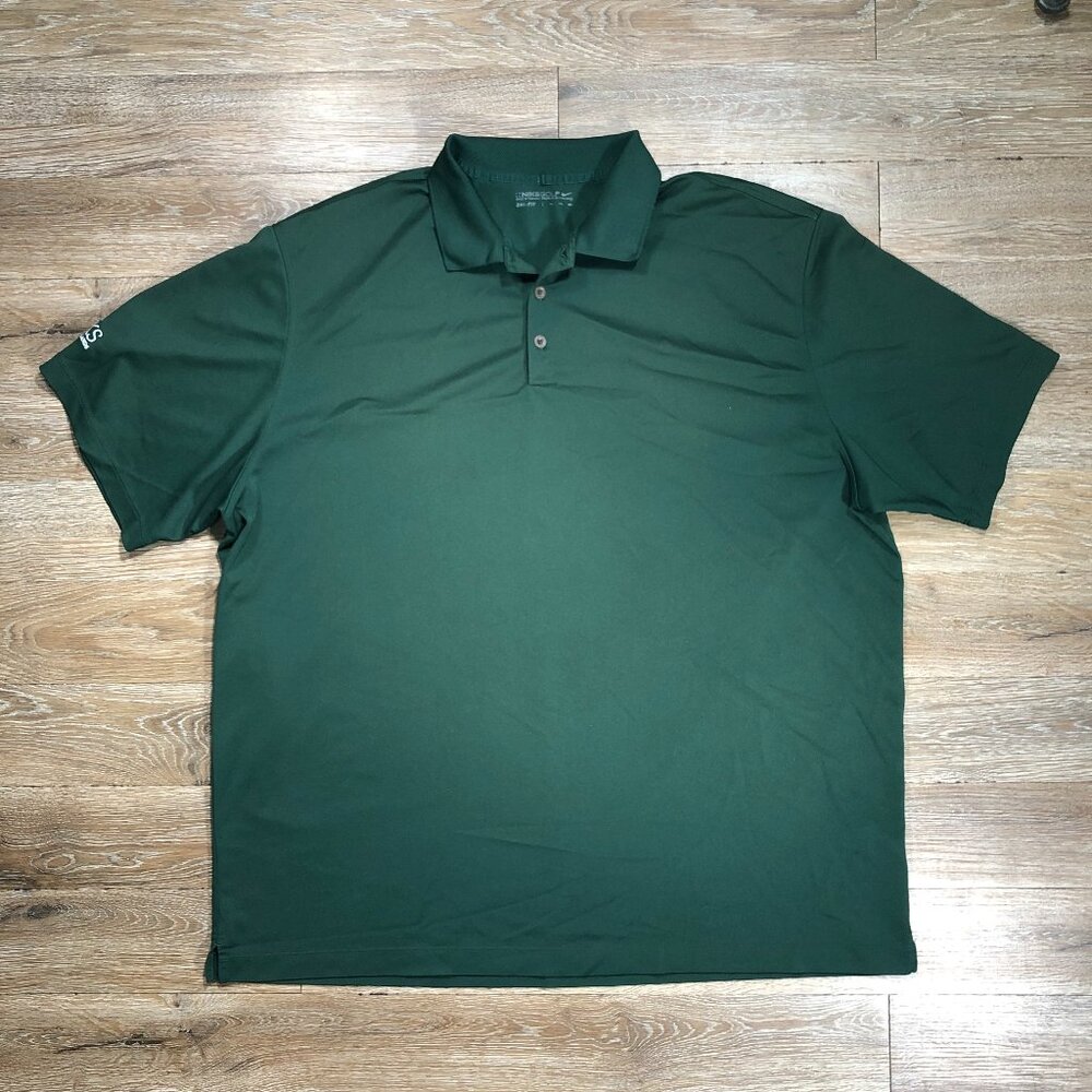 Nike Golf DriFit The Links Nemacolin Woodlands Mens 3XL Shirt Jade Green Polo